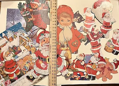 Vintage LOT Christmas Greeting Cards Tags Holiday Ephemera USED﻿ Gemo Denmark • $14.46