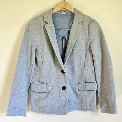 J. Crew Women’s Knit Soft Sweatshirt Blazer Jacket Gray M • $19