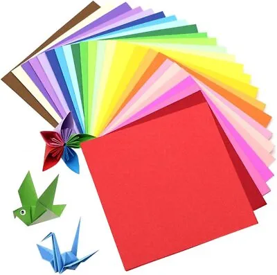 £5.39 • Buy 200x Coloured Origami Paper Sets Square Large Folding Sided Craft Arts 2022 NEW