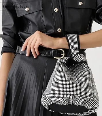 J.Crew Santorini Bag With Black Crystals  NWT Handbag Purse • $98