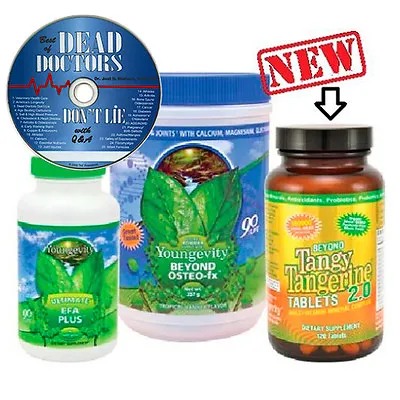 Youngevity Healthy Body Start Pack: Beyond Tangy Tangerine Osteo-fx EFA Plus +CD • £201.99