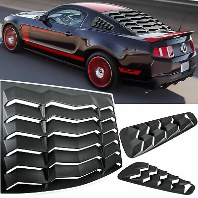 For Ford Mustang 2005-2014 Rear+Side Window Louver Windshield Sun Shade Cover GT • $138.99