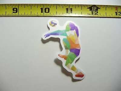 Girl Woman Volleyball Player Colorful Decal Sticker Game Athletic Sports Game • $2.64