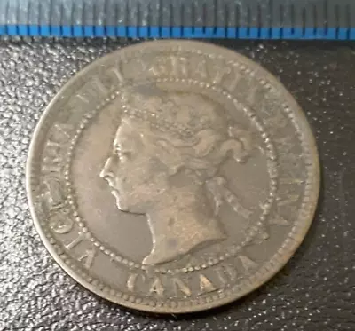 1 Cent. Canada. 1886. Large Version. F. Scarce. • £3