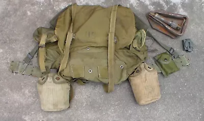 US Vietnam War To Desert Storm Alice Pack Backpack & M1956 Suspenders (USED) • $100