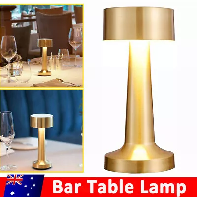 Vintage Bar LED Touch Table Lamp Portable Rechargeable Dimmable Desk Night Light • $20.90