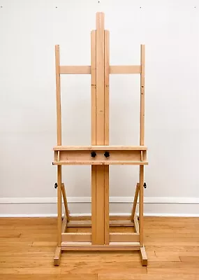 Large Blick Medium-Duty Studio Artist Easel H-Frame Wood Painting Standing *READ • $84.97