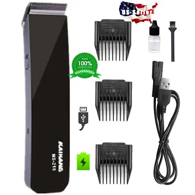 Rechargeable Electric Hair Cut Clipper Trimmer Men Haircut Grooming Kit PRO • $9.77