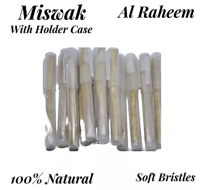 Miswak Holder Case With 2 Refills 100% Natural Toothbrush Miswak • £3.99