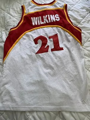 VGC Measured VTG Dominique Wilkins Mitchell & Ness Jersey 1986-1987 Sewn • $20.50