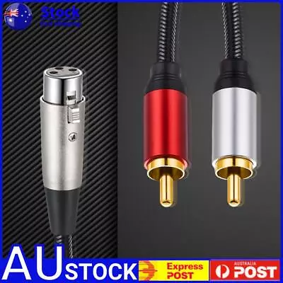 XLR Male/Female To Dual RCA Male Cable Professional XLR To 2 RCA Cable • $11.40