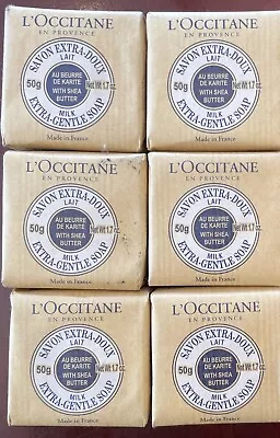 L'Occitane Shea Butter Extra Gentle Milk Soap 1.7oz/50g 6 Bars New • $33.99