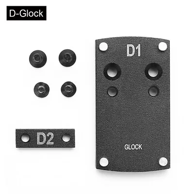 Mini Red Dot Sight Pistol Mount Plate Base For Glock 17 19 22 23 1911 Beretta • $8.99