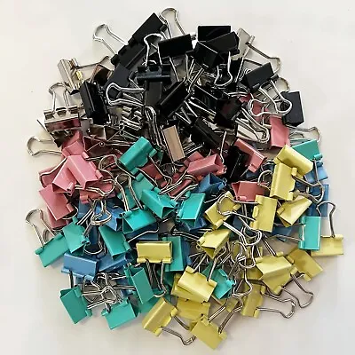 Mini Binder Clips Width: 5/8INCH Colorful Binder Clips Mini Paper Clamp • $12.99