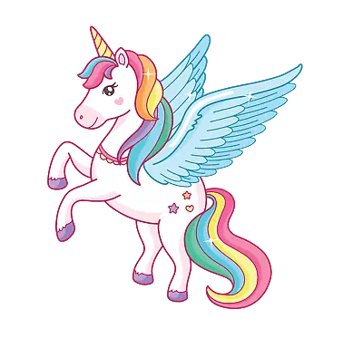 $10 • Buy Pre Cut Unicorn Edible Image/ Unicorn Cake Topper/ Pegasus