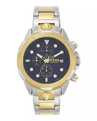 Versus Versace Mens 6e Arrondissement Two Tone 46mm Bracelet Fashion Watch • $99.99