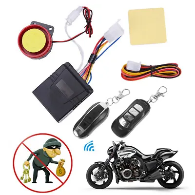 12V Motorcycle Bike ATV Scooter Remote Control Anti-theft Alarm Security System • $16.69