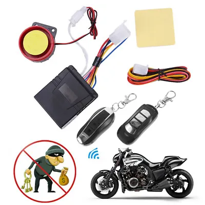 New Motorcycle Scooter ATV Security Alarm System Anti-theft Remote Control Start • $17.68