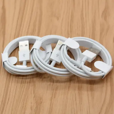 3 Pack Fast Charger Sync USB Cable For Apple IPhone 5 6 7 8 X XS XR 11 12 13 Pro • £2.39