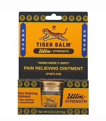 Tiger Balm Pain Relieving Ointment Ultra Strength Sports Rub 0.35 Oz • $10.20
