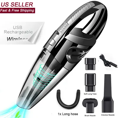 Portable Cordless Hand Held Vacuum Cleaner Wet Dry Car Auto Home Duster • $17.68