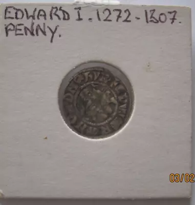 1279 - 1307 Edward I  Penny  Silver Hammered Coin • £50