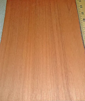 African Makore Wood Veneer 8  X 11  With Paper Backer 1/40  Thickness • $15