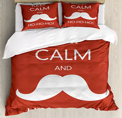 Keep Calm Duvet Cover Set Ho Ho Ho Mustache • £32.99