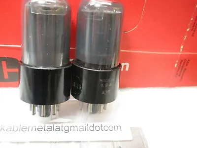 RCA  VT 231 / 6SN7 GT   PLATINUM MATCHED PAIR TV7 Tested • $204.47