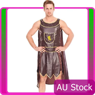 £24.41 • Buy Mens Spartan Warrior Roman Gladiator Soldier Fancy Dress Costume Halloween