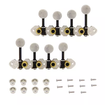 Mandolin Tuning Pegs Keys Tuners String Machine Heads Set Chrome • $13.99