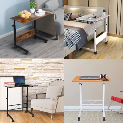 Side Table Rolling Computer Desk Stand Coffee Sofa End Cart Laptop Height 37-38  • $32.49