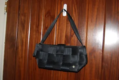 The Original Seatbelt Bag Mercedes-Benz Black Shoulder Bag Purse Black • $39.99