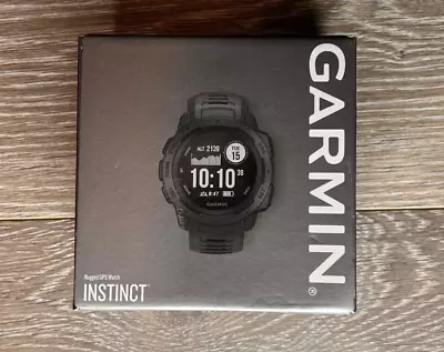 Garmin Instinct Rugged GPS Smart Watch - Graphite New In Box USPS PRIORITY • $139.88