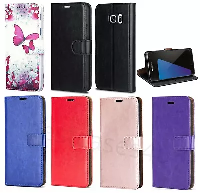 £4.50 • Buy For S22 S7 S6 S7edge S8 S9 Phone Case Leather Flip Shockproof Wallet Book Cover