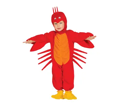 Baby Lobster Toddler Fancy Dress Infant Child Costume Jumpsuit (6-12 Months) • £14.99