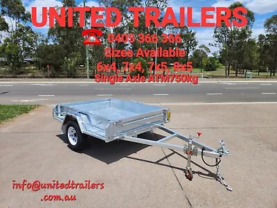 8X5 Box Trailer Galvanised Single Axle ATM750KG With 600mm Cage • $2563