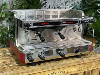 La Cimbali M22 Premium 2 Group Stainless & Red Espresso Coffee Machine • $2420.64