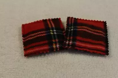 Microwave Rice Bag Hand Warmers Reusable Set Of 2 Red Plaid Fleece • $4