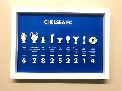 Chelsea Fc Trophy Gift Box Frame • £17