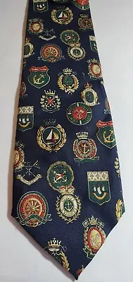 3-17 Nautical Huntington Neck Tie Sailor Navy Anchor Symbols 3.5  • $5