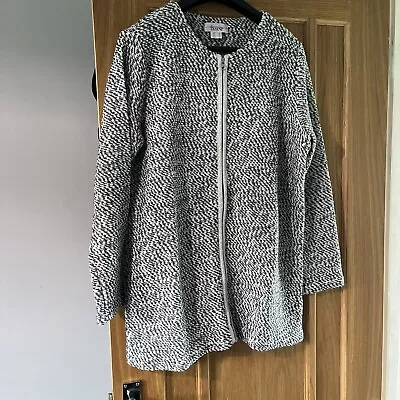 Ladies Linea Tesini Zip Up Grey Cardigan UK Sz 20 Never Worn • £20