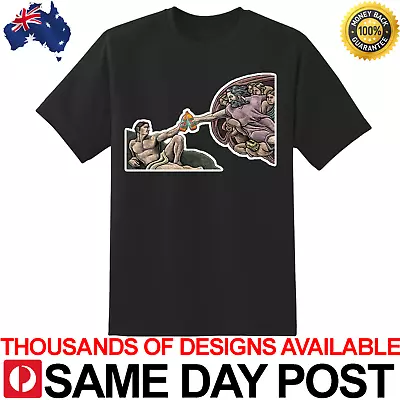 GODS GIFT Premium Black Shirt Cotton Tee Funny Aussie Sesh VB Victoria Bitter  • $29.95