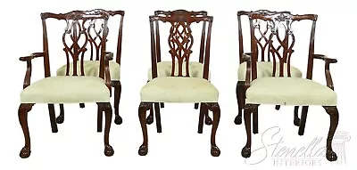L52248EC: Set Of 6 KINDEL Ball & Claw Mahogany Dining Room Chairs • $2895