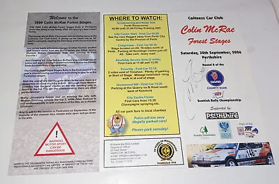 Colin Mcrae Signed Rally Program Forest Stages 2006 Genuine WRC Ford Escort • £120