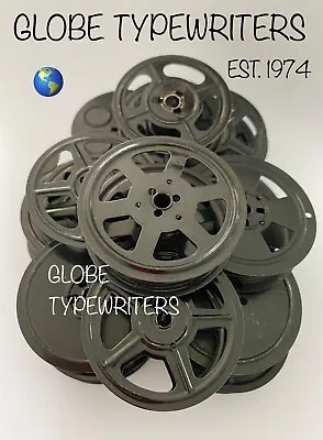 🌎 Original Metal Typewriter Ribbon Spools Drop Down Menu For Machine Make/model • £20