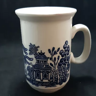 RETRO Willow Pattern Ceramic MUG CHURCHILL ENGLAND Vintage Cofee Mug • $5