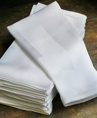 £3.50 • Buy Egyptian 100% Cotton Damask NAPKINS Wedding Dinner Fine Table Linen Cloth  