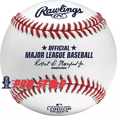 2024 Rawlings Official LONDON SERIES Baseball PHILADELPHIA PHILLIES Vs NY METS • $29.95
