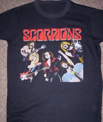 Vintage Scorpions Band Gift For Fan Black All Size Unisex Shirt AC245 • $22.49